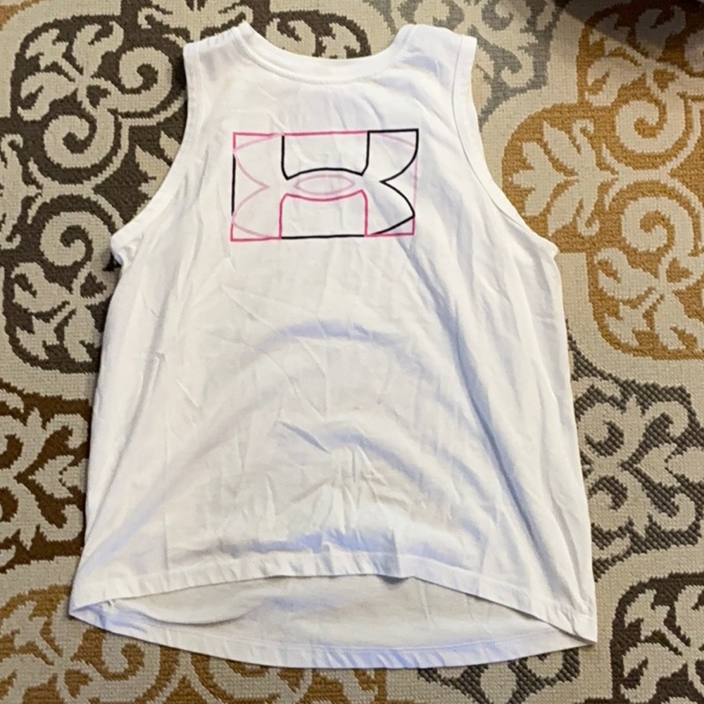 Under Armour Kids White Tank Top